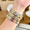 Pulseras con brillos de circonia, conjunto de 2