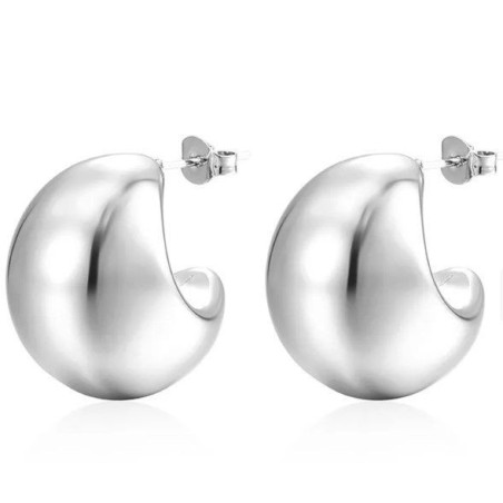 Aretes de acero en  media luna