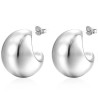 Aretes de acero en  media luna