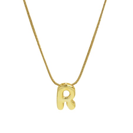 Cadena Letra R acero inoxidable