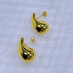 Aretes dorado gotas