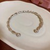 Pulsera ajustable plateada