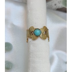 Anillo  ajustable piedra turquesa