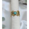 Anillo  ajustable piedra turquesa