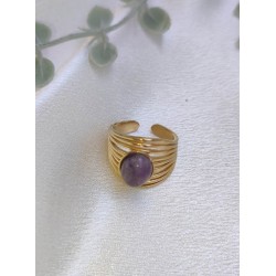 Anillo ajustable piedra natural
