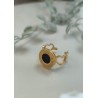 Anillo ajustable boton punto negro