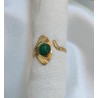 Anillo ajustable piedra natural verde
