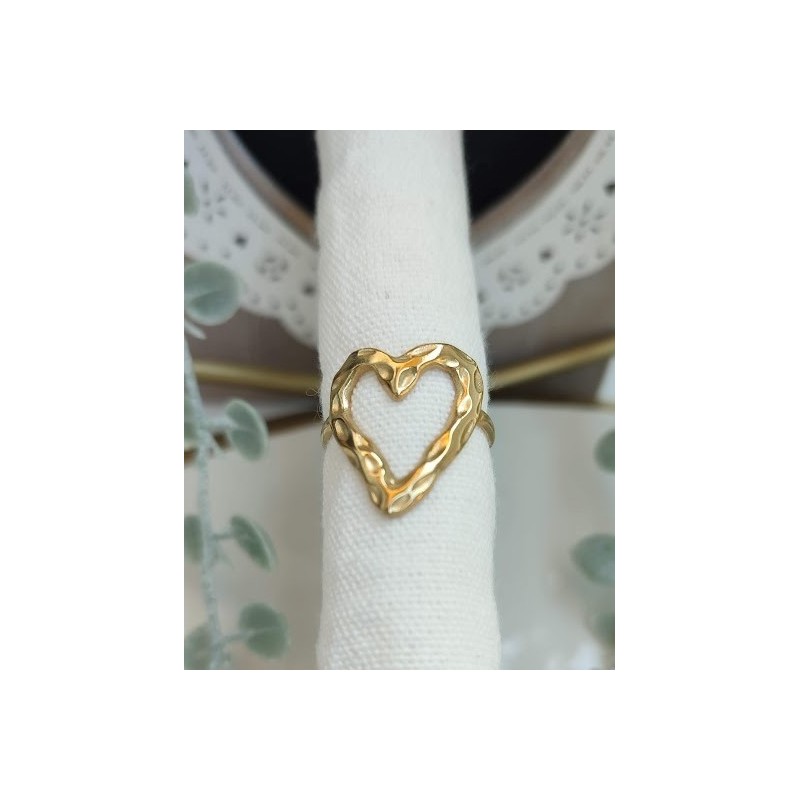 Anillo ajustable de corazon