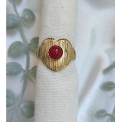 Anillo ajustable corazon