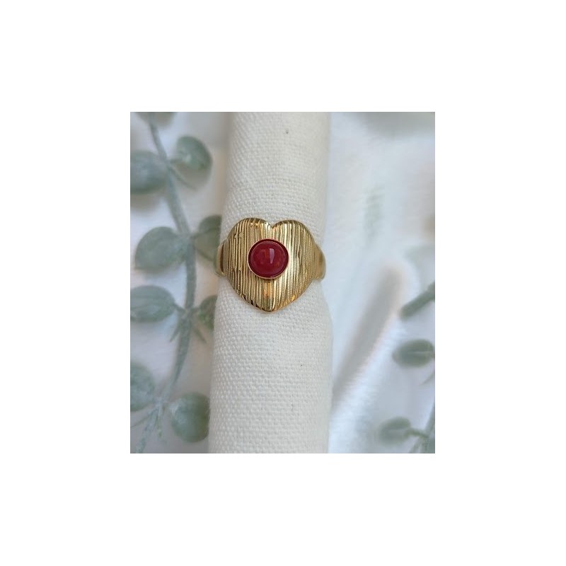 Anillo ajustable corazon