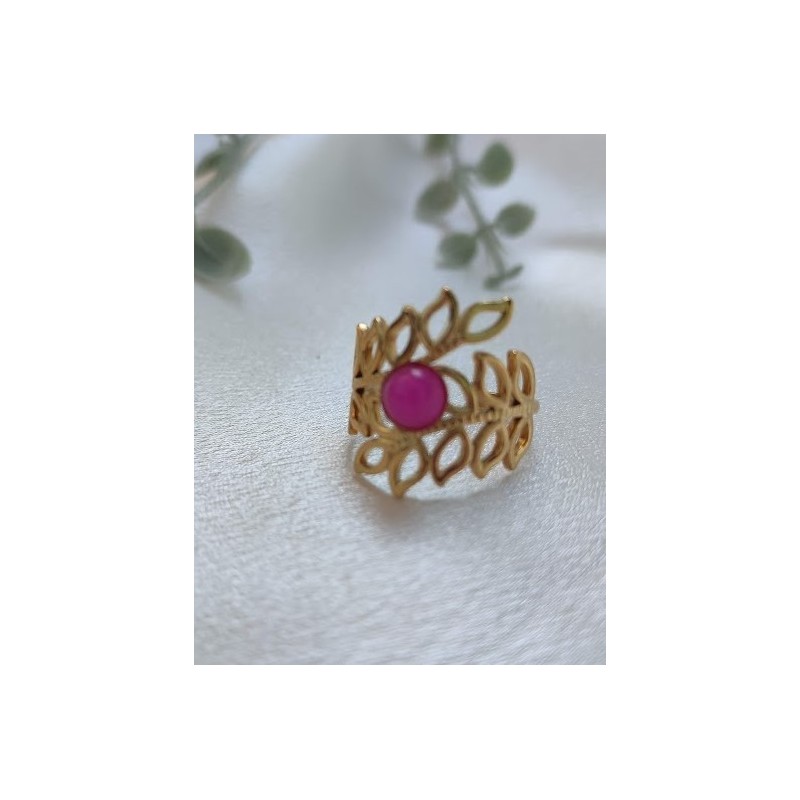 Anillo ajustable piedra natural