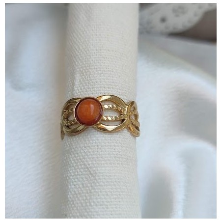 Anillo ajustable piedra natural