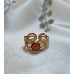 Anillo ajustable piedra natural