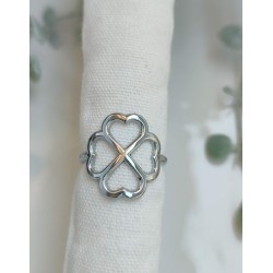 Anillo ajustable trebol