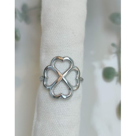 Anillo ajustable trebol