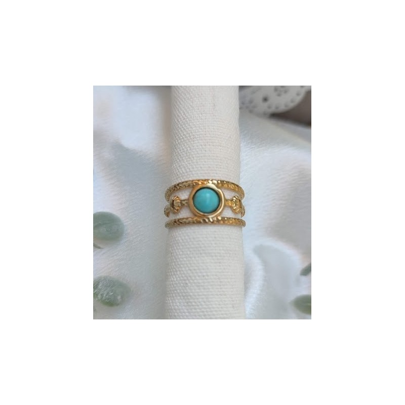 Anillo ajustable turquesa