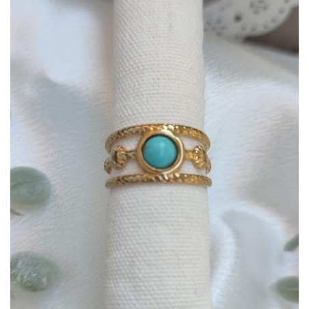 Anillo ajustable turquesa