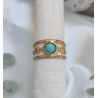 Anillo ajustable turquesa