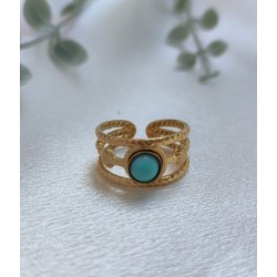 Anillo ajustable turquesa