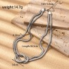 Conjunto de collar nudo y pulsera