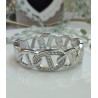 Brazalete plateado con circonia
