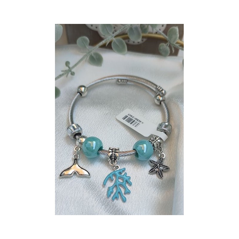 Brazalete charms marino