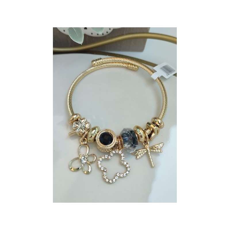 Brazalete charms trebol
