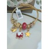 Brazalete dorado con precioso elefante