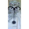 Pendientes trebol plateados