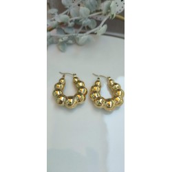 Pendientes circulos dorados