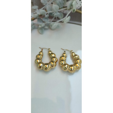 Pendientes circulos dorados