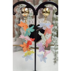 Pendientes multicolores