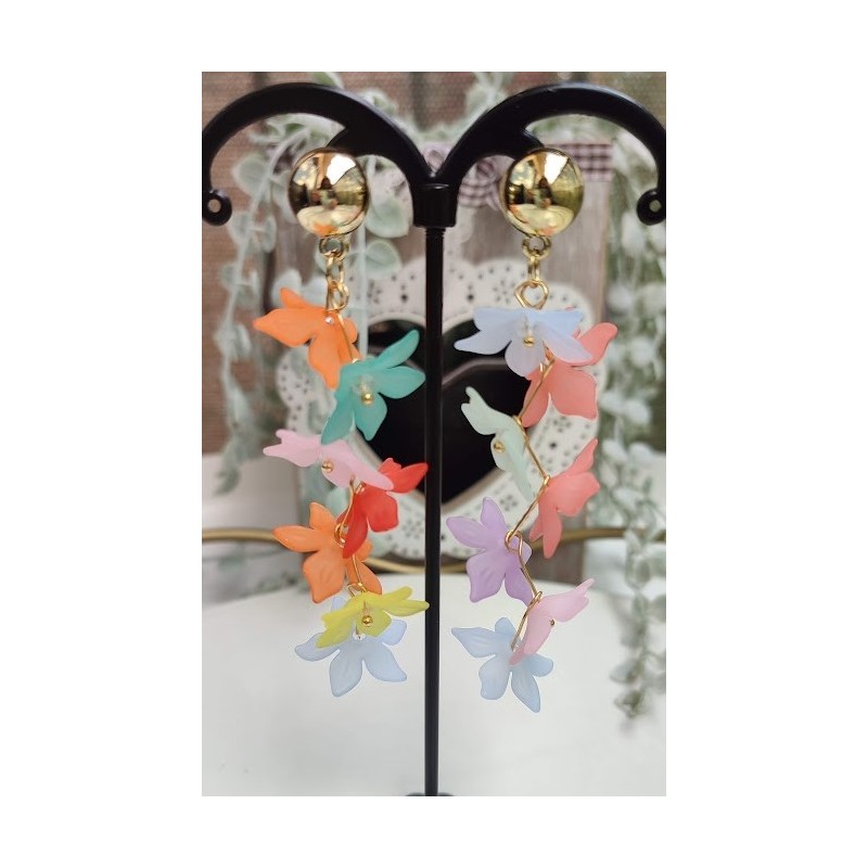Pendientes multicolores