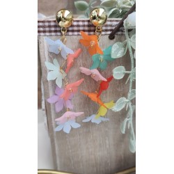 Pendientes multicolores