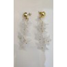 Pendientes blancos