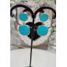 Pendientes piedra natural turquesa