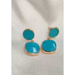 Pendientes piedra natural turquesa