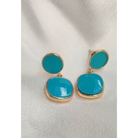 Pendientes piedra natural turquesa