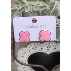 Pendientes rosa delicado