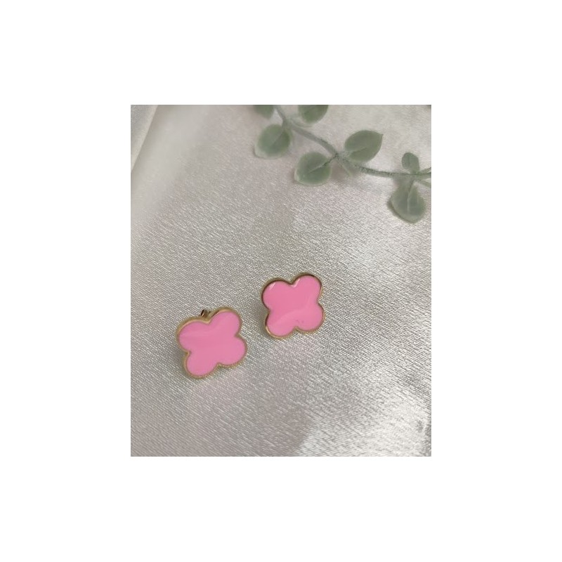 Pendientes rosa delicado