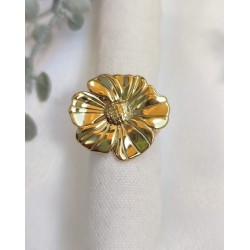 Anillo flor ajustable