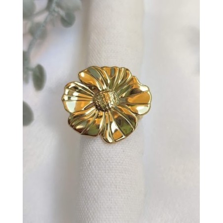 Anillo flor ajustable