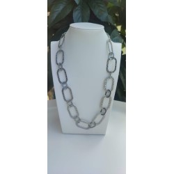 Collar plateado acero inoxidable