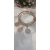Set de 3 pulsera moneda