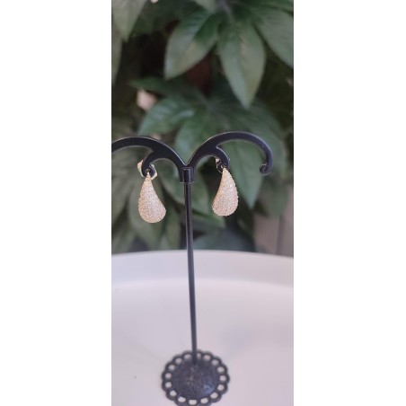 Pendientes gotas medianas con circonia